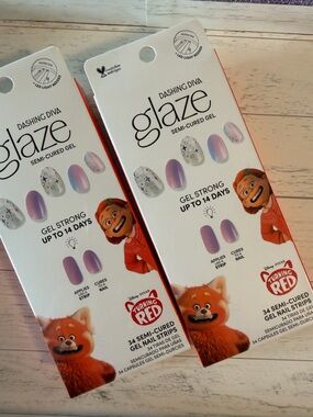 Glaze Semi-Cured Gel Nail Strips (Turning Red) - GAM115 You Wish!